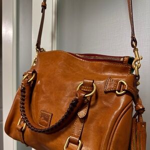 Dooney & Bourke Leather Tassle Satchel